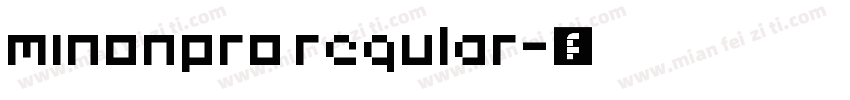 minonpro regular字体转换
